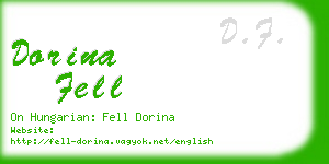 dorina fell business card